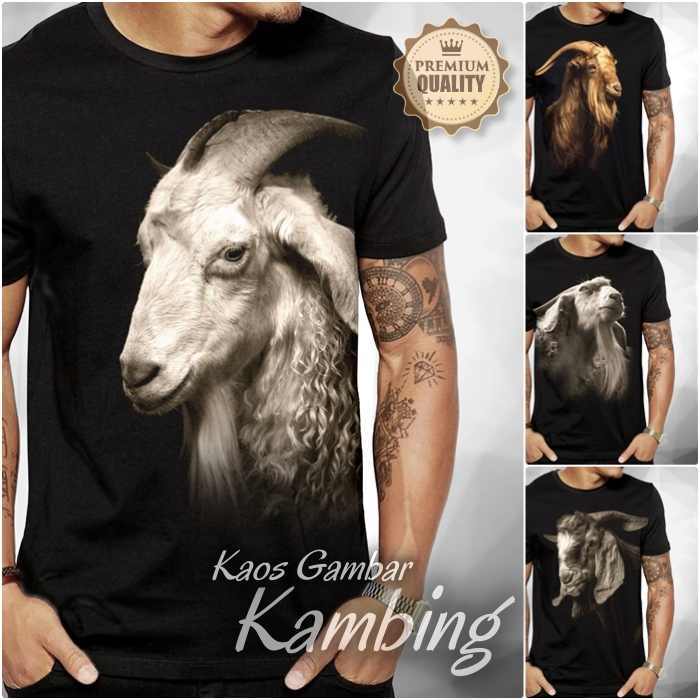 Kaos Kambing Ternak Baju Peternak Kambing Etawa Domba Kurban Dewasa dan Anak Bahan Premium