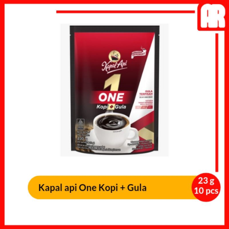 

Kapal Api Kopi Instan One Kopi + Gula 10 x 23g | AR Ostore