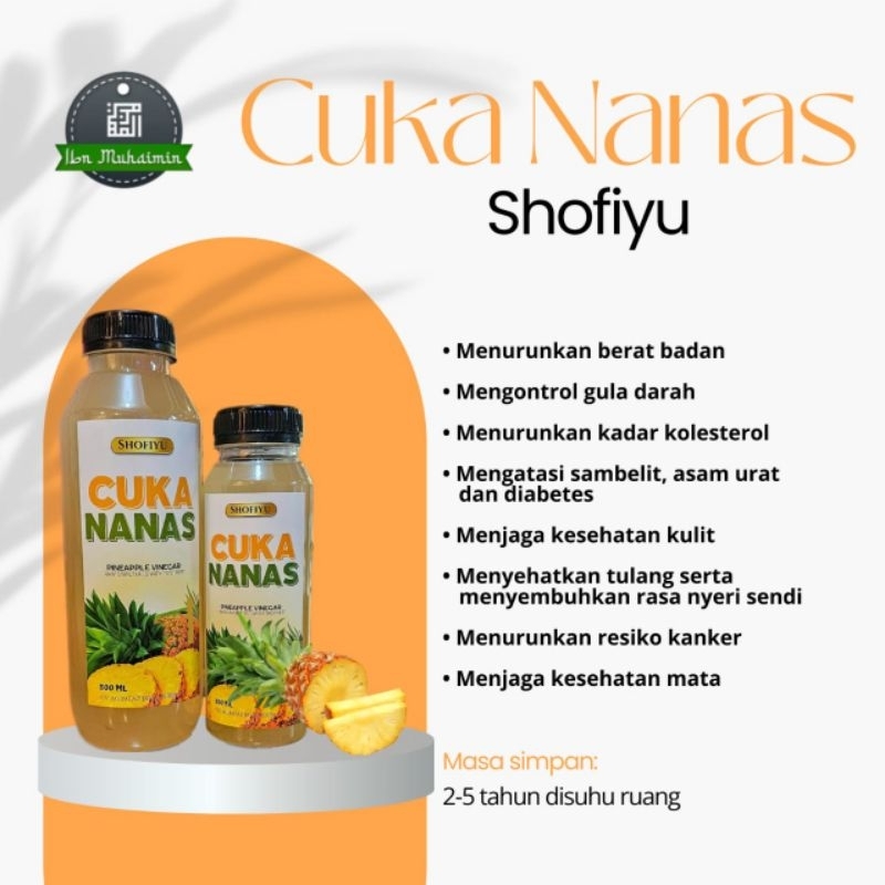 

cuka nanas with mother original untuk kesehatan shofiyu