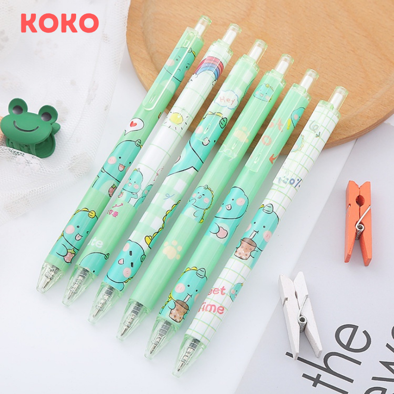 

(PAKET ISI 3 PCS) Bolpen Pulpen Bolpoin Koko KO-101 GRID 1 Hitam