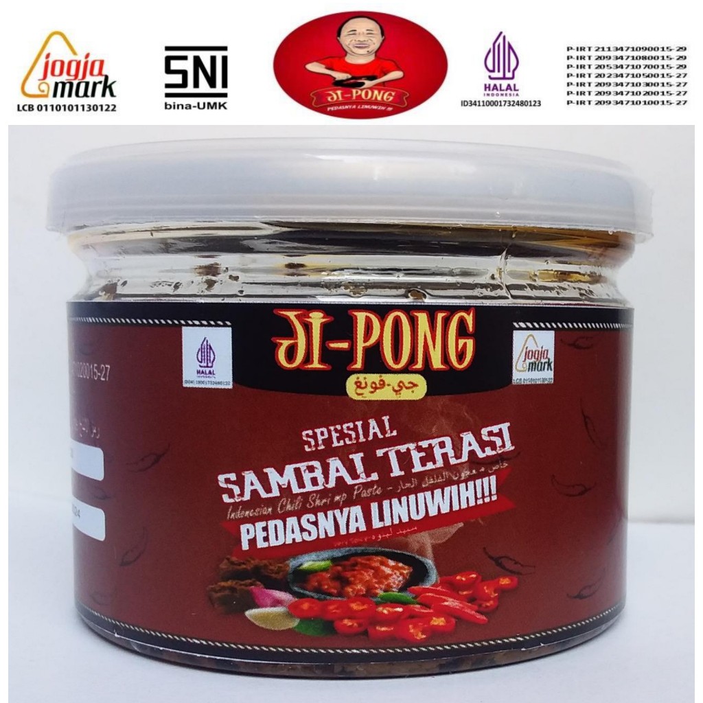 

Jipongyogyakarta Sambal Terasi 70 gram