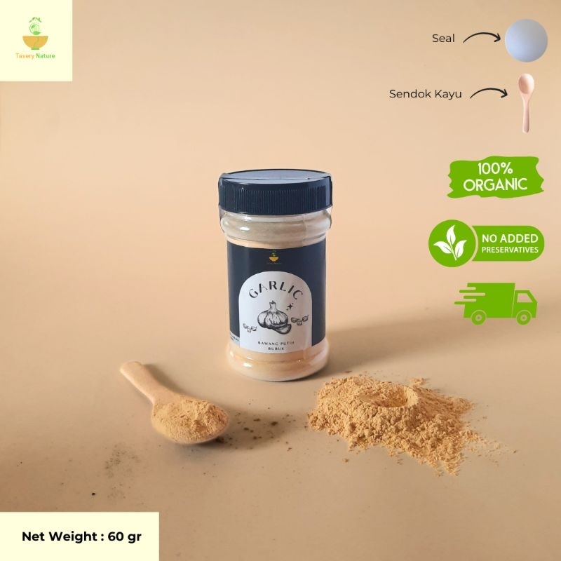 

Bawang Putih Bubuk Garlic Powder - Bumbu Dapur Sehat dan Alami