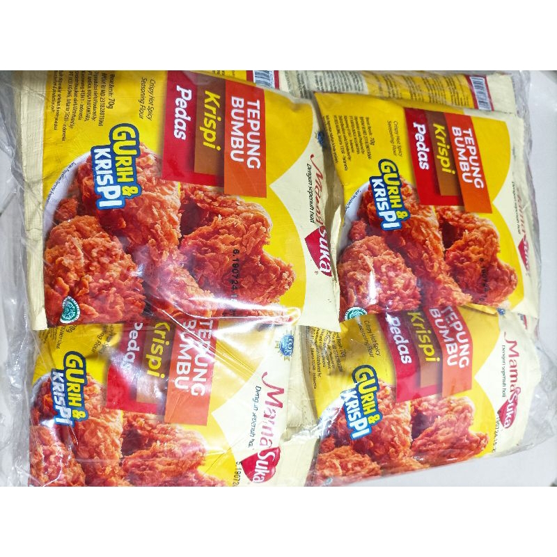 

Mamasuka Tepung Bumbu Krispi Pedas 70 gr