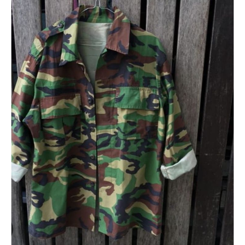 Kemeja Woodland army korea