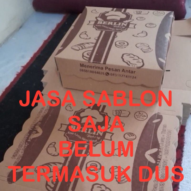 [BIAYA JASA CUSTOM] DUS KUE DUS NASI PER LEMBAR [MINIMAL 300 LEMBAR]