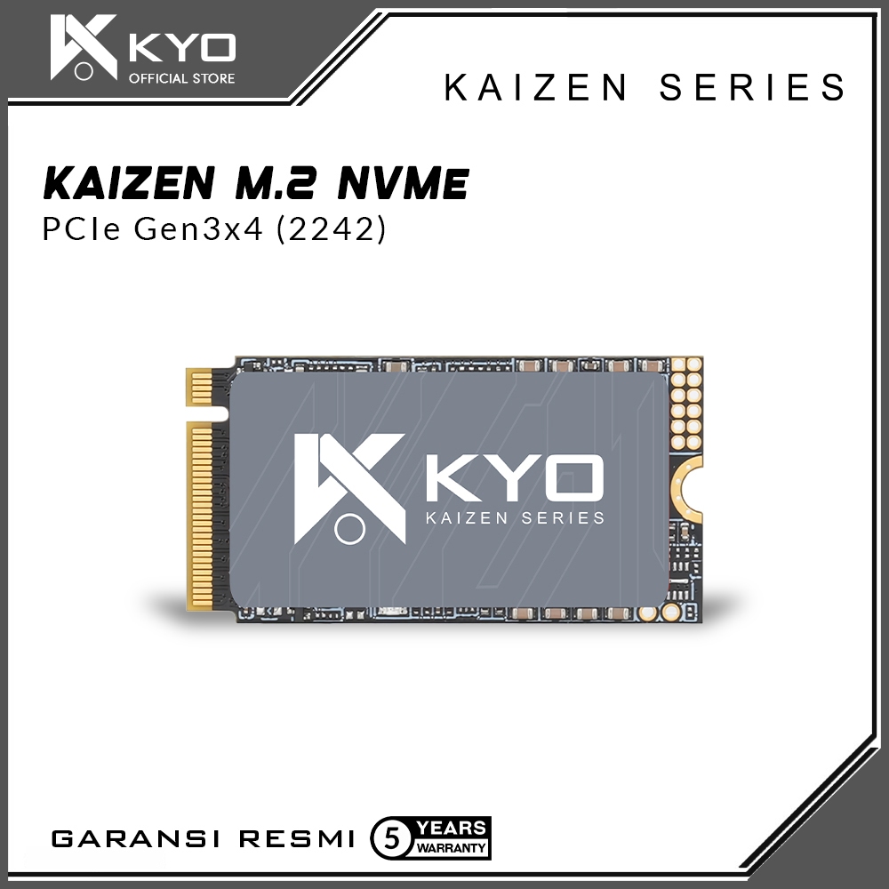 SSD KYO KAIZEN M.2 NVMe 128GB 256GB 512GB 1TB PCIe Gen3 x4 2242 SSD NVMe Gen 3 M2 NVME M2NVME GARANS