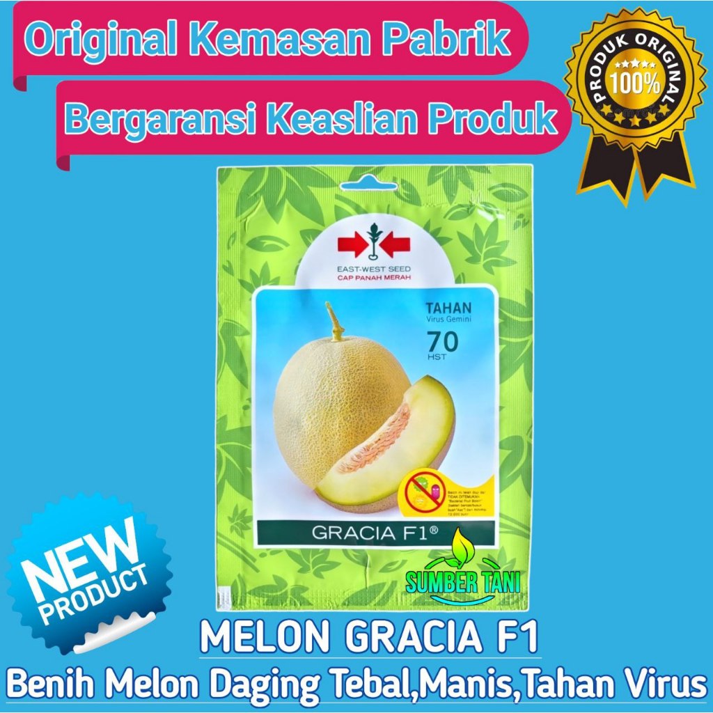 

Benih Melon Gracia F1 40 Biji | Cap Panah Merah
