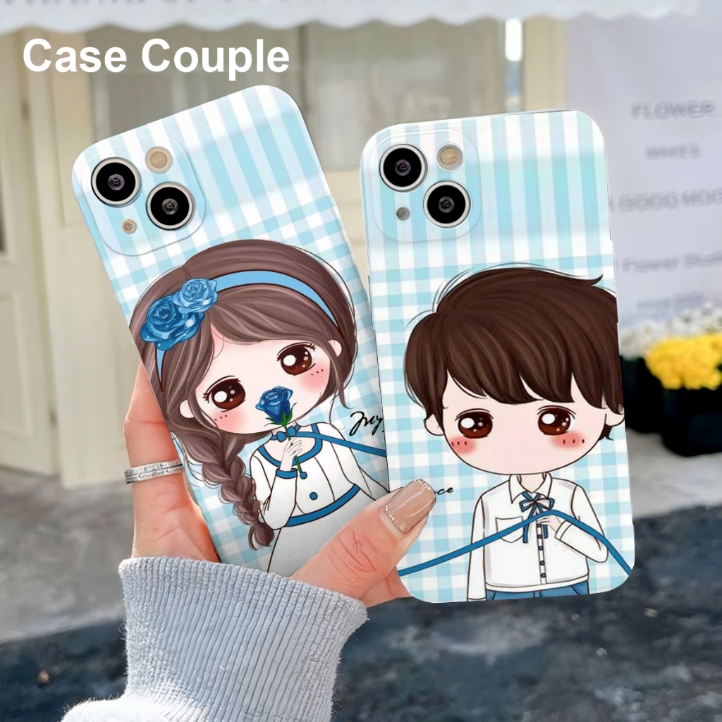 CASE COUPLE UNTUK TYPE HANDPHONE OPPO / VIVO / SAMSUNG /REDMI / INFINIX /REALME / IPH / POCO /SILIKO