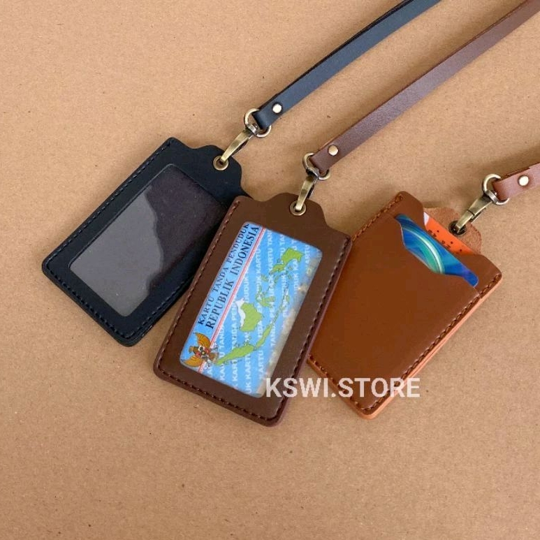 

ID Card Holder Name Tag Holder Kulit | MB3
