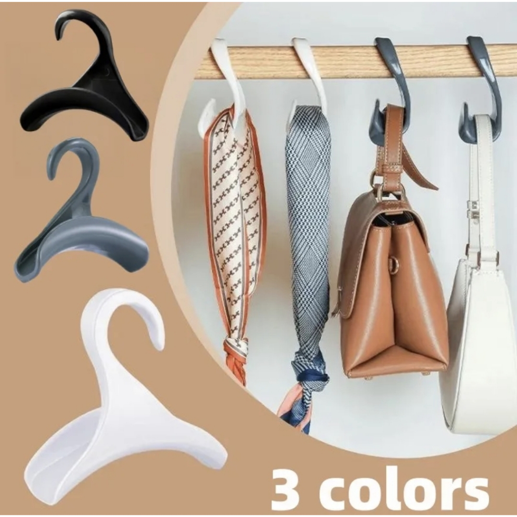 Gantungan Tas Dasi Handbag Syal Topi Jilbab Serbaguna Lemari Hanger Hook HB7
