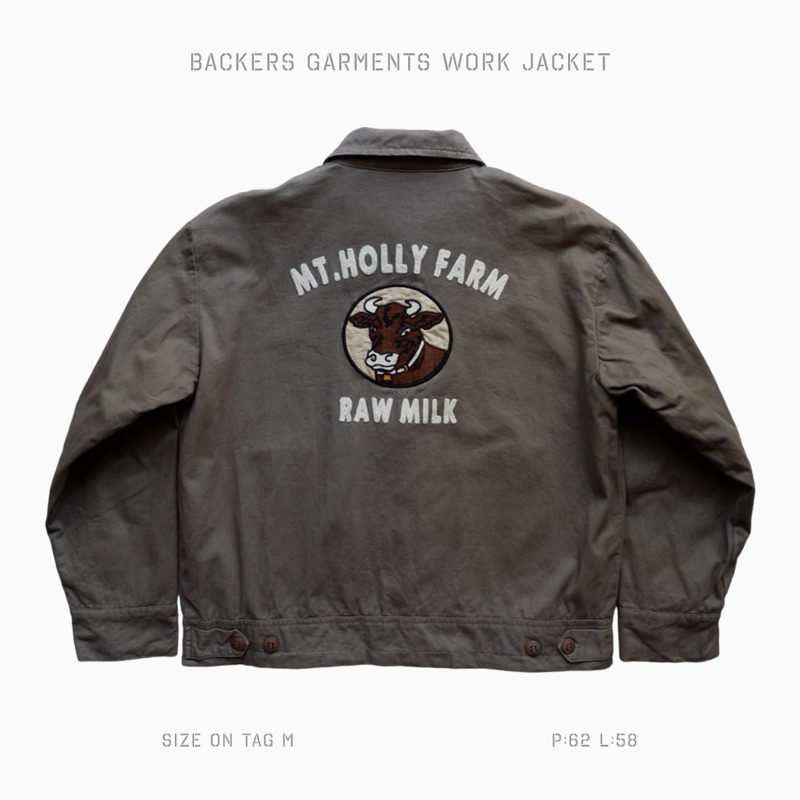 BACKERS GARMENTS VINTAGE WORK JACKET