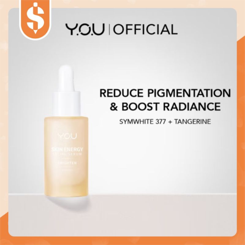 [FREE GIFT + PACKING DUS] READY TERMURAH YOU Skin Energy Brighten Facial Serum Symwhite377 + Tangeri