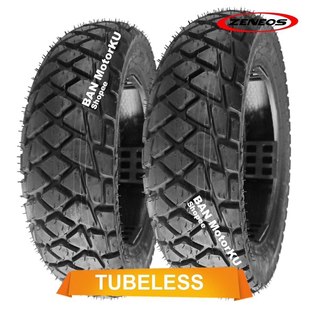 Paket Zeneos ROADMAX ukuran 100/90-12 & 110/90-12 Ban Motor Tubeless Scoopy R12 / Freego / Genio R12