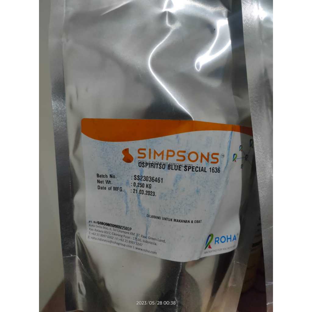 

`PEWARNA MINYAK SIMPSONS BIRU