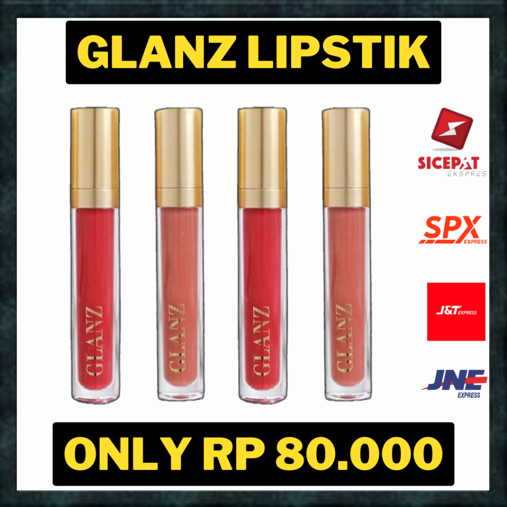 Glanz Lip and Cheek Cream Lipstik ada 8 Varian Warna Senyawa Anti Aging KK Indonesia