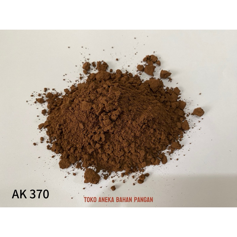 

Cokelat Bubuk ANEKA KAKAO AK 370 Dark Brown 500 gr Kemasan Alu Pure 100% Tanpa Campuran