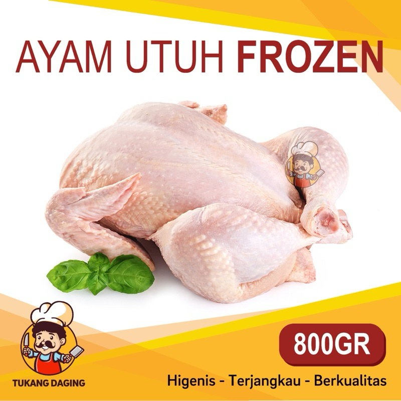 

ayam karkas frozen 800 gram / ayam utuh frozen 800 gram