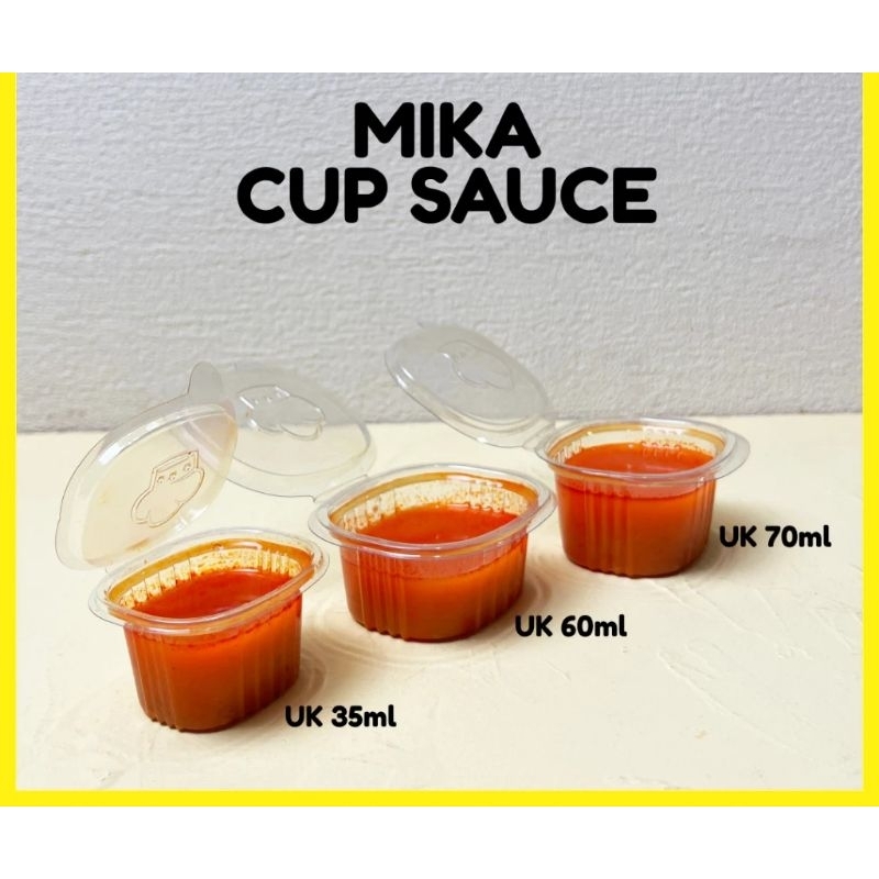 mika cup pudding agar / mika sambal + tutup sambung BELIMBING 35ml 60ml 90ml