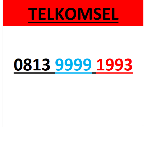 Nomor cantik telkomsel 4G 5G seri tahun 1993 0B13 9999 1993 r7000