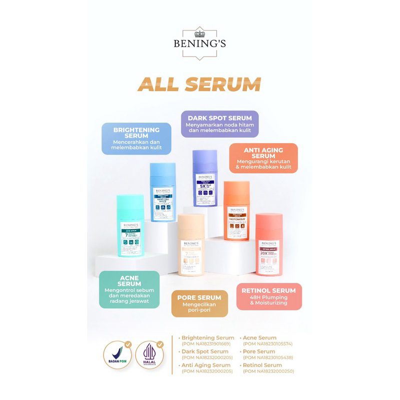 [BENING’S CLINIC] Bening’s Serum All Variant (Women Series)