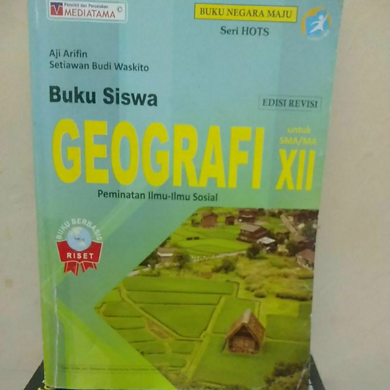 buku geografi SMA/MA kelas 12 mediatama