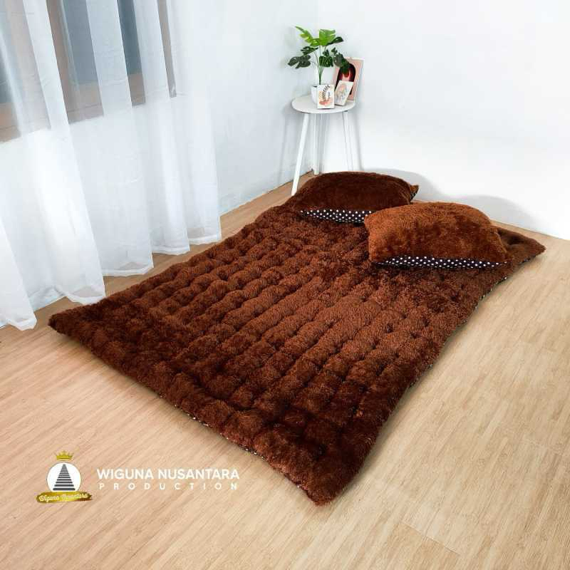 Kasur Lantai Tilam Ambal Gender Bulu Rasfur Gratis 2 Bantal