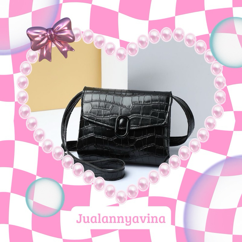 MINISO TAS SELEMPANG WANITA / SLINGBAG WANITA / CROSSBODY BAG WANITA / SHOULDER BAG WANITA / TAS SEL