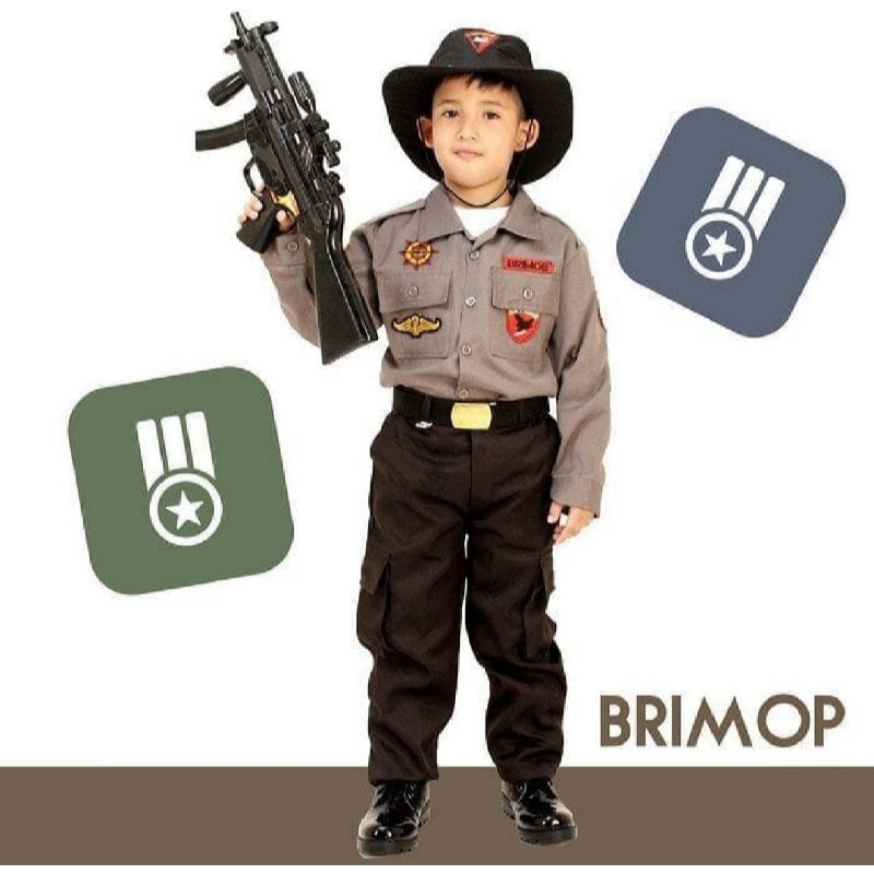 Baju Seragam Brimob Anak