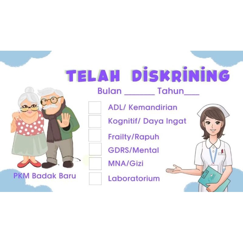 

STEMPEL LANSIA TELAH DISKRINING