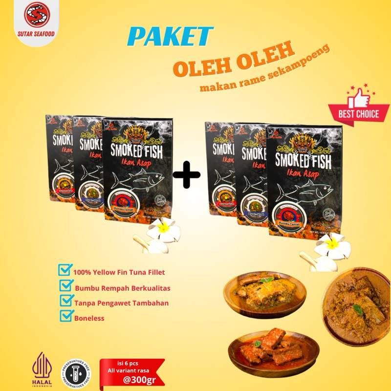 

Paket Oleh-Oleh Makan Rame Sekampung Ikan Asap Sunacekuh+nyatnyat+tomat @300gr