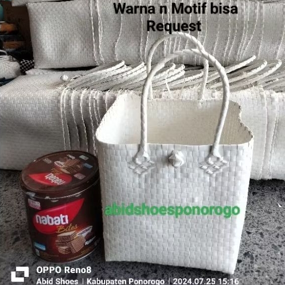 Tas anyaman besek | tas kotak nasi hajatan | tas box nasi grosir murah langsung dari pabrik