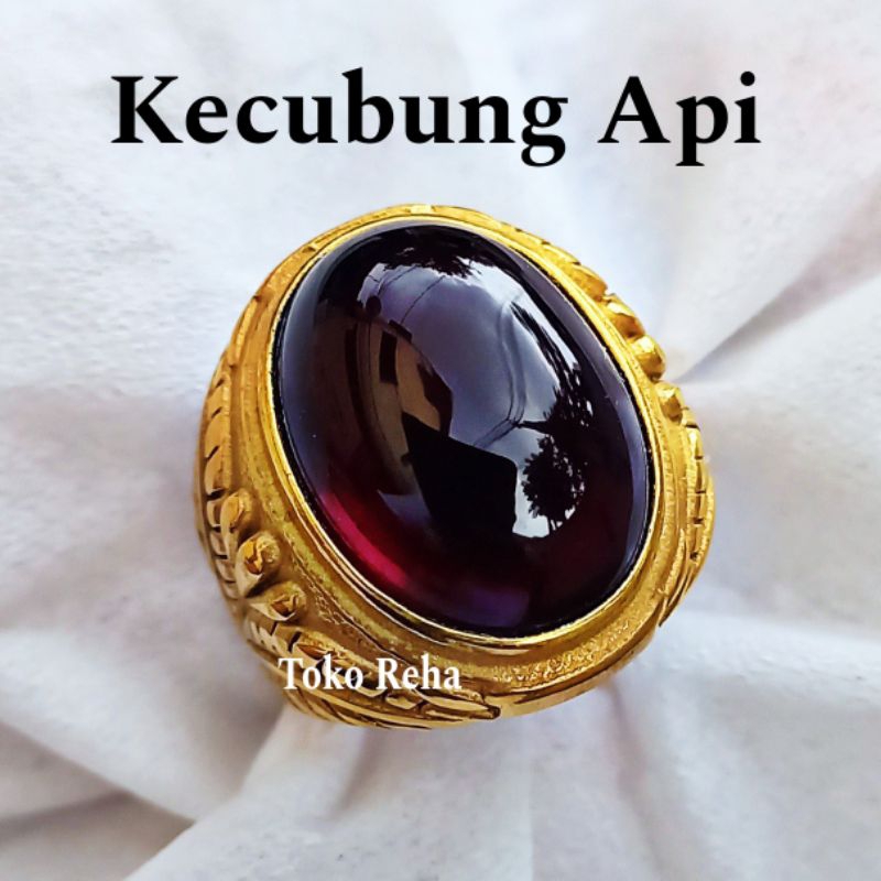 Cincin Batu Kecubung Api Kualitas Super