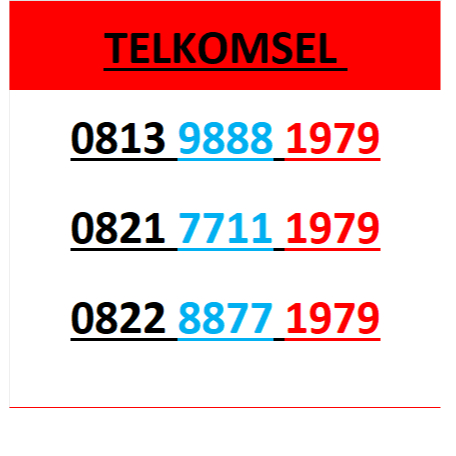 Nomor cantik telkomsel 4G 5G seri tahun 1979 r1500