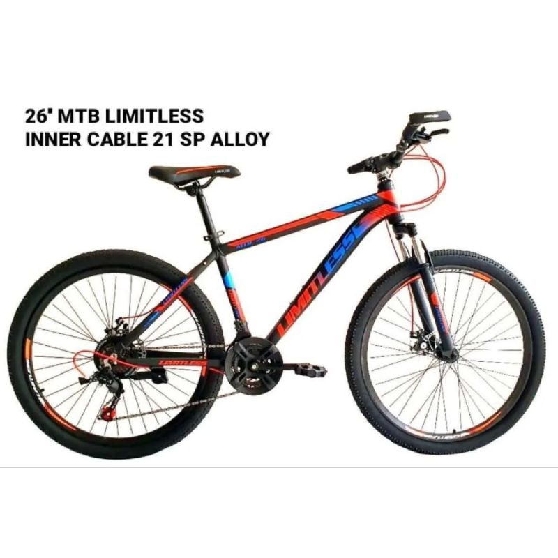 SEPEDA GUNUNG MTB 26 INCH LIMITLESS FRAME ALLOY SHIMANO