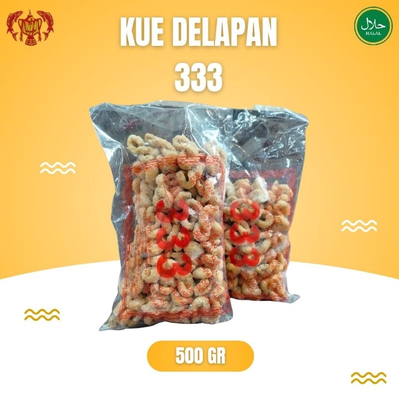 

Kue Delapan khas Bangka cap 333, 500gr