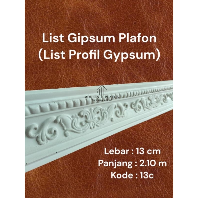 Lis List Gypsum Gipsum 13 cm / List Gypsum Plafon pvc / Lis gipsum List gipsum