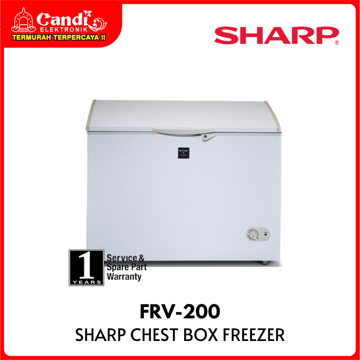 SHARP BOX FREEZER FRV-200 205 LITER CHEST FREEZER