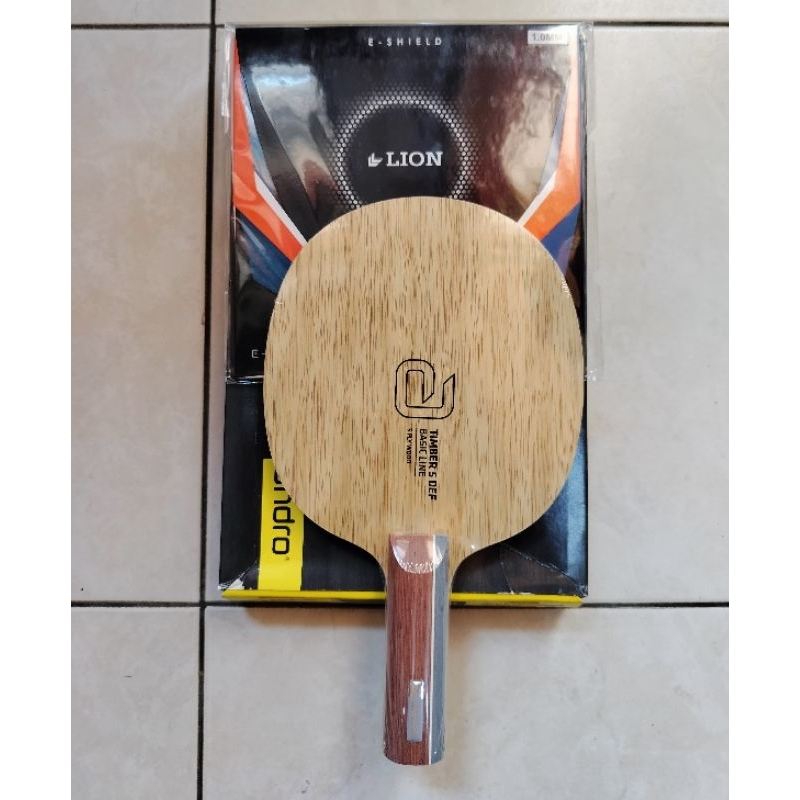 Andro Timber 5 def kayu bat bet pingpong karet lion e shield