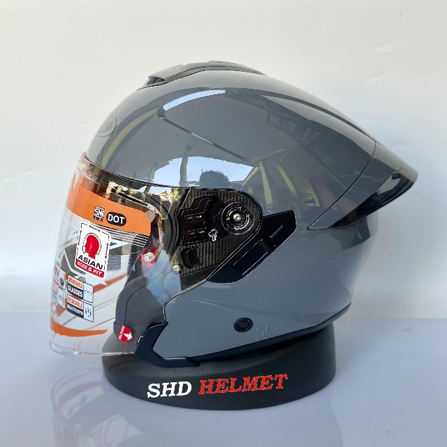 Helm INK Terra 2 Gorilla Grey Abu Glossy Double Visor Sport Touring