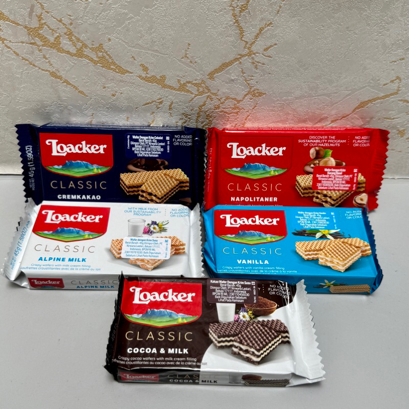 

Loacker Classic Biscuit Wafer Peanut Butter Snack Import