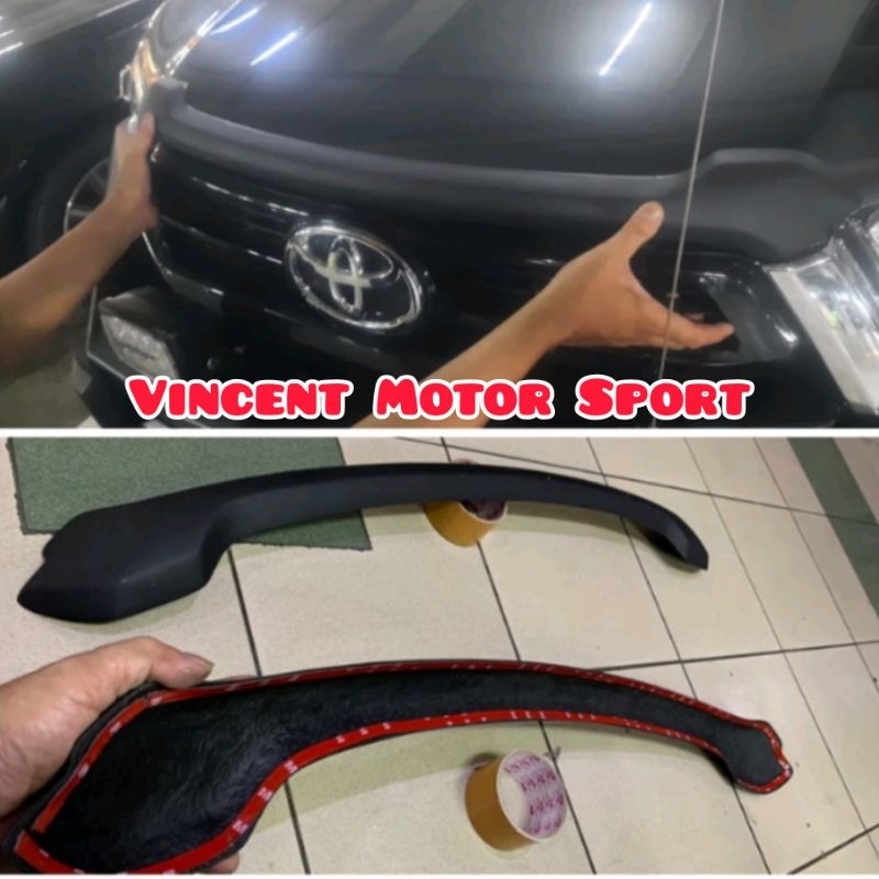 Hood Molding kap mesin | Garnis listkap Hilux Revo Rocco 2021 2022 2023 Vincent Motor Sport