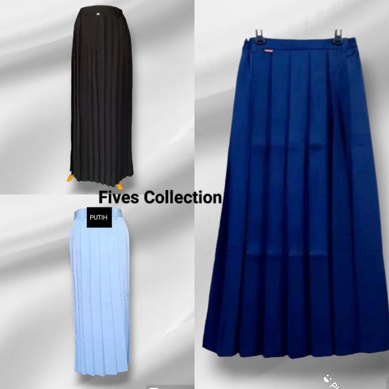 Rok panjang smp sma/rok panjang rempel kerja smp sma seragam smp sma seragam sekolah seragam biru