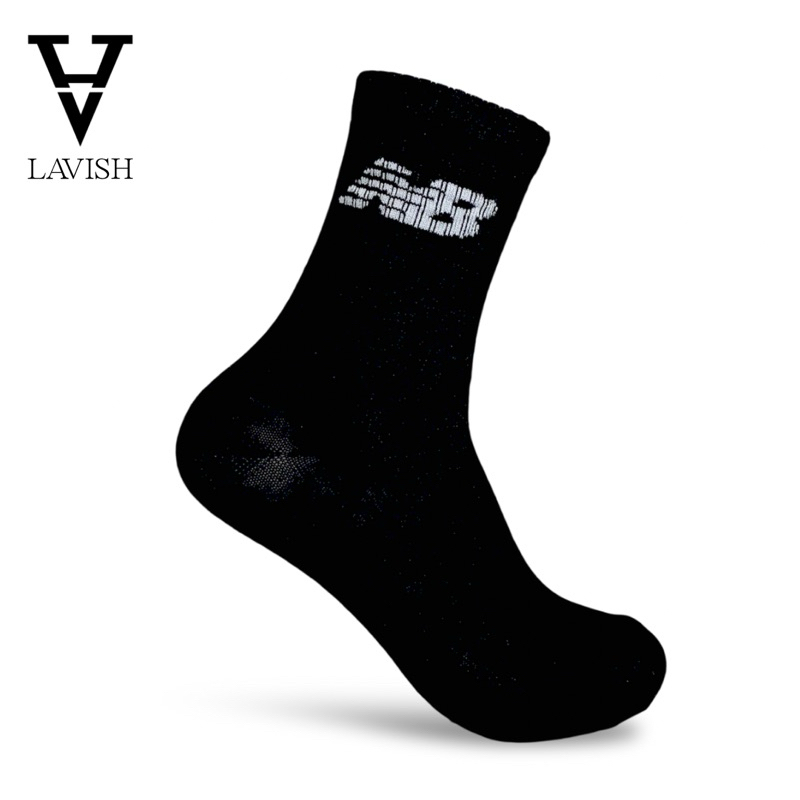 Lavish - NB - Hitam - Kaos kaki Olahraga Sport Fashion Skate Oldskool Pria Wanita