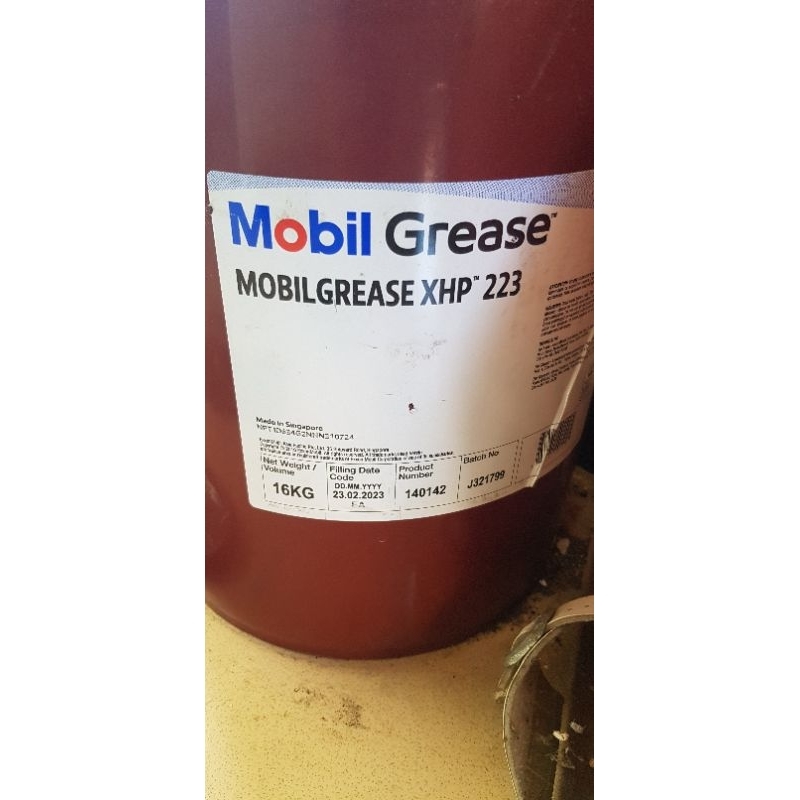 Mobil grease XHP 223 16kg gemuk stempet