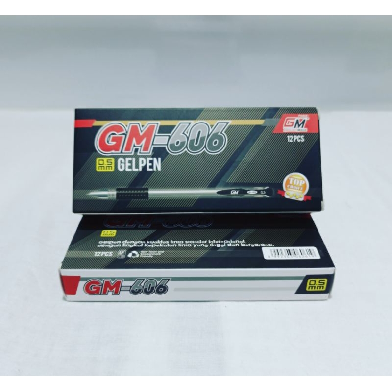 

Pen Gel Pulpen GM 606 0.5mm 12 Pcs