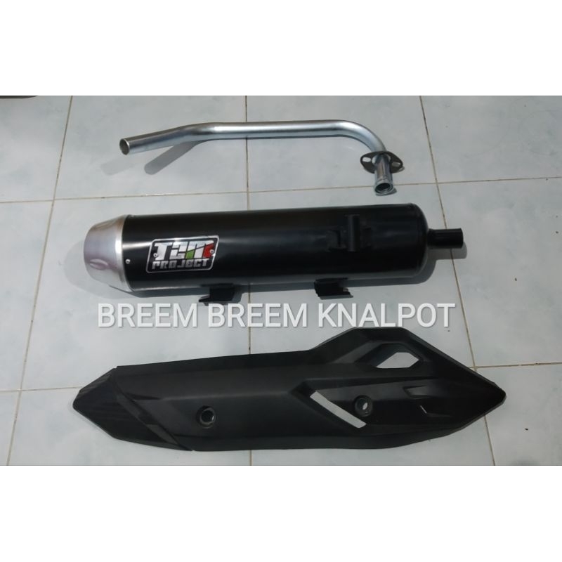 Knalpot TZM copy tabung vario/panjang (gratis tameng plus muffler)
