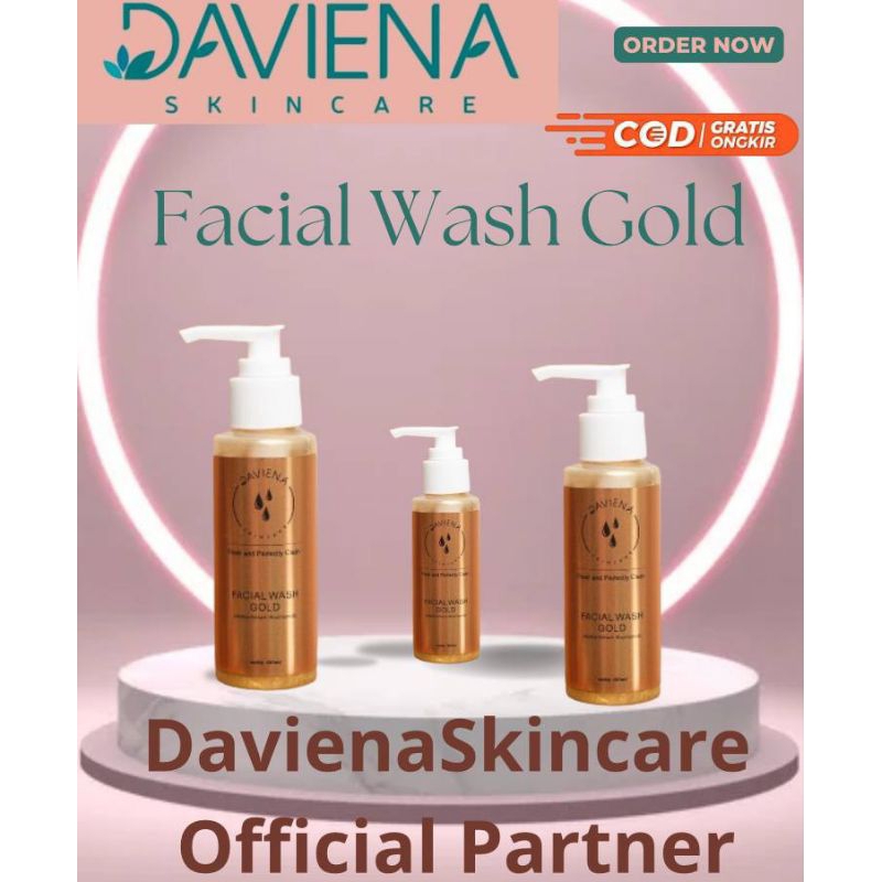 Facial Wash Foam Gold Daviena Skincare Davienaskincareofficial Davina Devina Lampung Jakarta Surabay