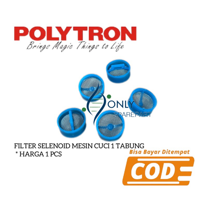 Saringan Filter Selenoid Inlet Mesin Cuci Polytron 1 Tabung