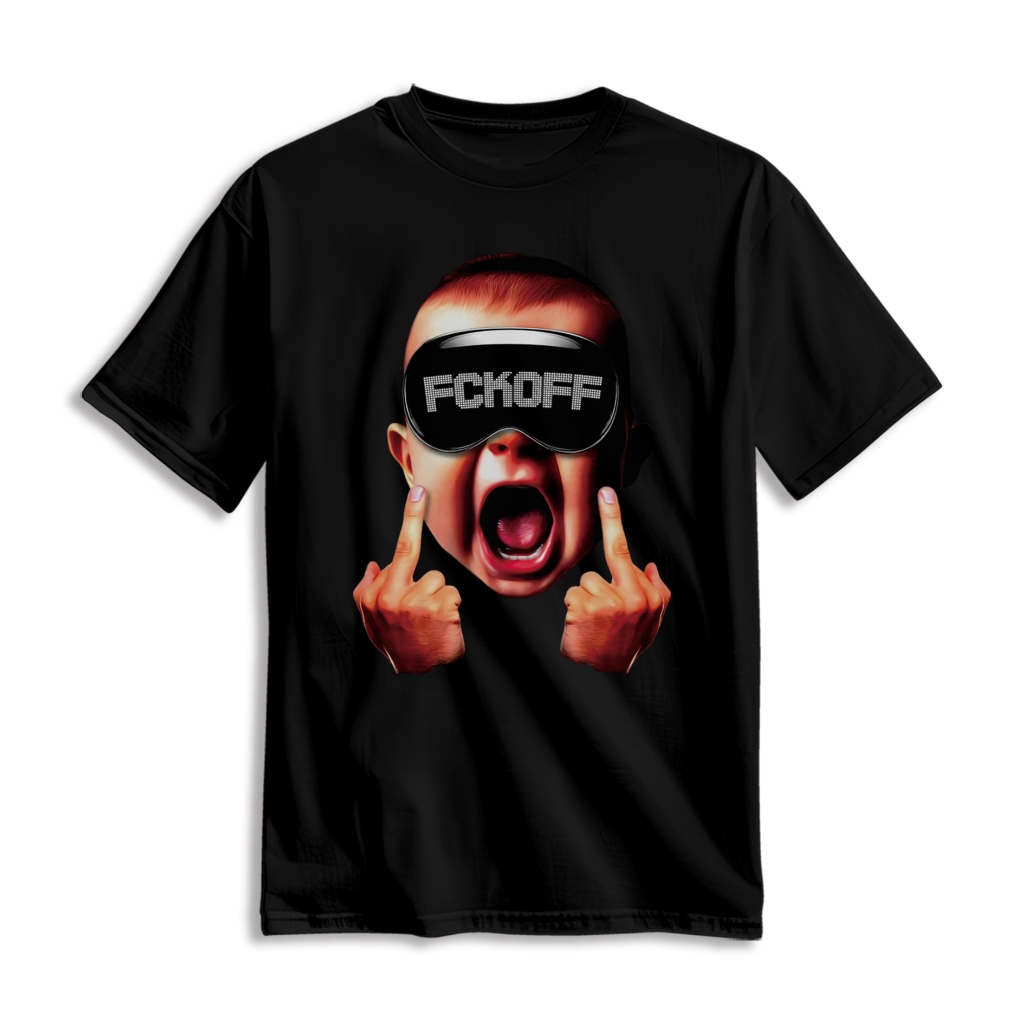 LuckZONE T-Shirt | Kaos Atasan Pria | KIDS FCK OFF | Cotton Combed 30s