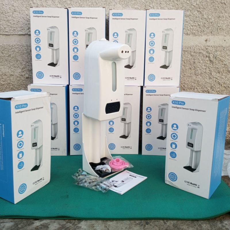Thermometer 2 in 1 Hansanitizer Dispenser 1000ml K10 Pro